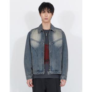 일꼬르소 24FW 듀얼 라인 데님 블루종 블루 IEJU4F211B2