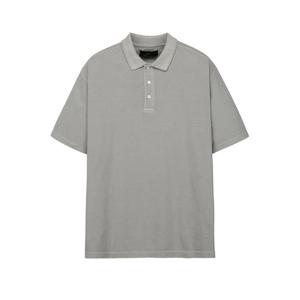 일꼬르소 25SS 가먼트다잉 PK 반팔 티셔츠 라이트그레이 IETS5E413G1