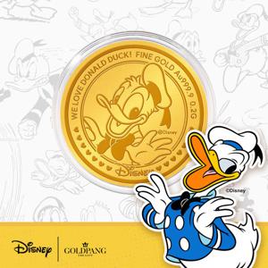 [디즈니] 24k 러브 도날드덕 캐릭터 순금코인 0.2g + 프리미엄 가죽패키지