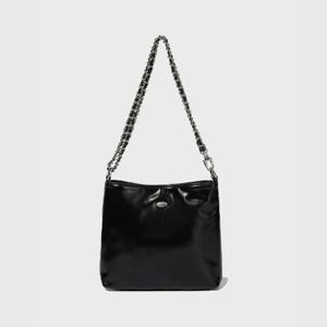 커버낫크로스백 JQS CO2504TB72-BK 클로버하트 가죽 체인 미니백 Black