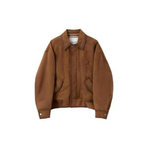 우영미 패디드 고트 스웨이드 자켓 카멜   24FW W243LJ01656C