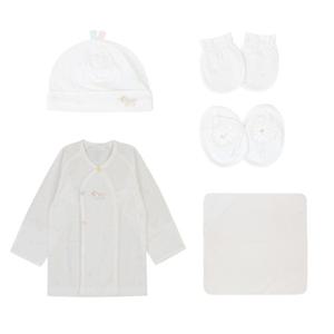 [압소바] [임신 출산선물] 26SS 첼시출산4종SET (배냇저고리 신생모 속싸개 손발싸개) (A1A10112S4)