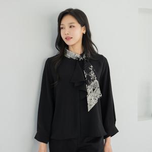 엄마옷 마담4060 클래씨마담 샤샤프릴타이블라우스 데일리 중년여성 -ZBL2512001-