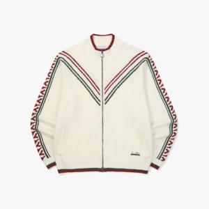 디아도라자켓 AQS D5423LKO85OWH 프리즈 스웨터 트랙 자켓 OFF WHITE