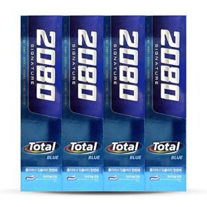 2080 시그니처 토탈 블루 오리지날 치약 120g 4개입