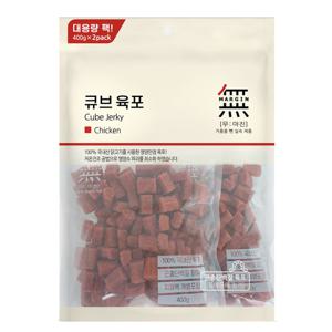 무마진 큐브 육포 치킨 800g