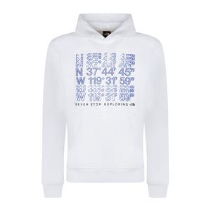 노스페이스 로고 프린트 캥거루 포켓 후드티 ZZNF0A87EA FN4