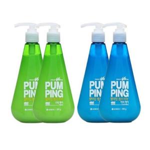 페리오 펌핑치약 285g 4개 (스피아민트2개+허브2개)_