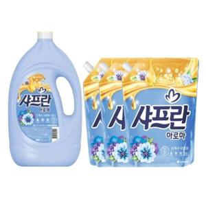 샤프란 섬유유연제 프레쉬아로마 3.1L + 2.1L 3개