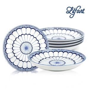 릴팡 블룸 도자기 파스타접시 5P세트 /파스타볼/쿠프