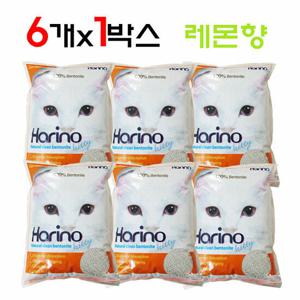 테비토퍼 하리노 레몬향 4L 6개입 벤토나이트모래