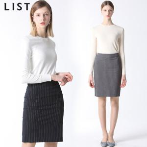 [리스트][리스트] 오피셜 핀 스트라이프 스커트