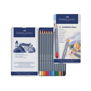 파버카스텔 골드파버 수채색연필 12색 틴케이스