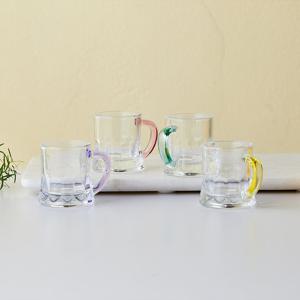 [모던하우스] 미니 핸들 소주잔 4P세트 캔디컬러 CROWN 50ml