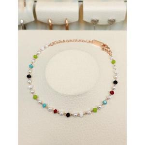 볼라레 세이브존03 볼라레 진주멀티스톤 써지컬스틸팔찌 SAVSSS1541