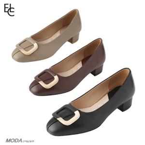 [엘칸토]국민 쿠션 사각장식 편안한 여성구두 펌프스 2XWD12X_GN