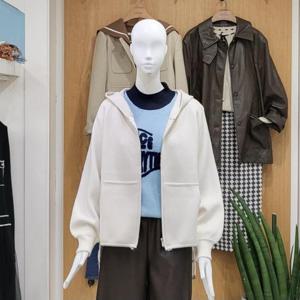 클리지 DP01 니트 집업 빅후드 점퍼 CO8WKC06