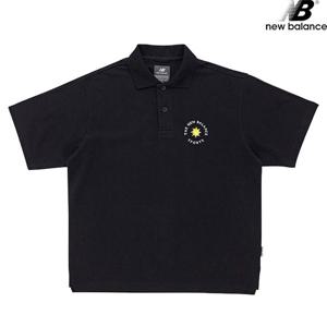 뉴발란스 NBNFC22513-BK 루즈핏 피케 폴로 반팔티 남녀공용 티셔츠