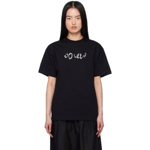 25 FW 소울랜드 여성 블랙 발더 라인스톤 티셔츠 251621F110001