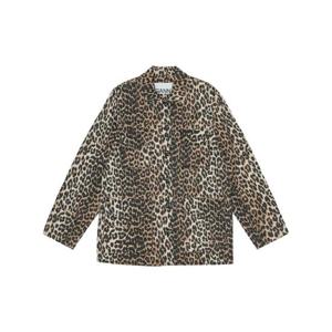 가니 레오파드 프린트 캔버스 셔츠 재킷 F88806635859