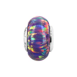 판도라 791691C05 오팔러센트 퍼플 무라노 실버 참