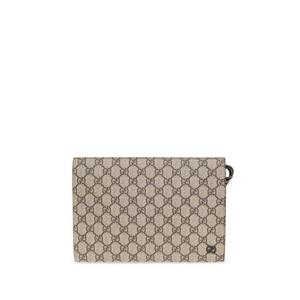 구찌 바이컬러 올오버 GG 파우치 768255 FACQC9773 Brown
