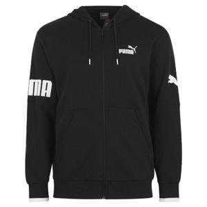 푸마 남성 파워 컬러블록 풀집 후드 집업 자켓 673327-01