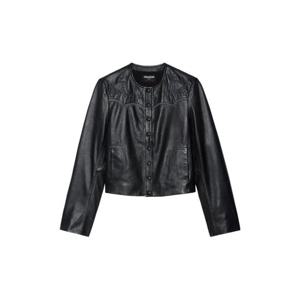 쟈딕앤볼테르 자수 디테일 레더 재킷 RWOW01251