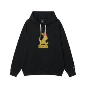 M 캉골후드티 CQK KRFC-HY51630BK 캐릭터 로고 후디 5163 블랙