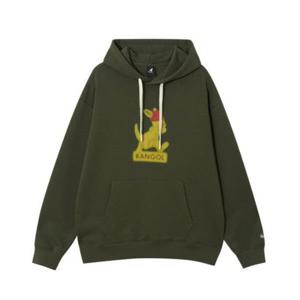M 캉골후드티 CQK KRFC-HY51630KH 캐릭터 로고 후디 5163 카키