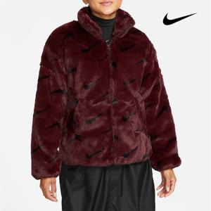 [나이키]나이키 여성 루즈핏 겨울 폭스 퍼 아우터 DQ6843-652