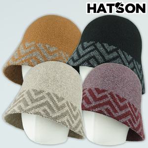 [햇츠온]브랜드 겨울 여성 울 보넷 클로슈 벙거지 햇 방한 모자 2H4406AN AA