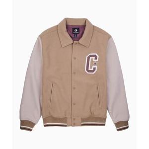 CONVERSE 레트로 C 바시티 재킷 머쉬룸 포리지 10028007-A01