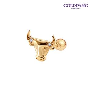 골드팡 14k 샤인호른카우 피어싱