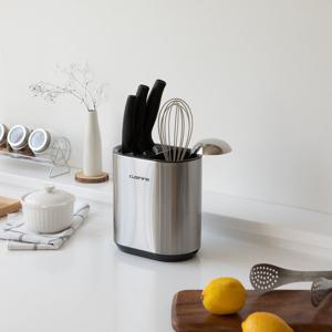 쿠지나인 칼블럭 물빠짐 칼보관함 조리도구통 겸용 싱크대칼꽂이