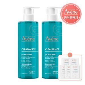 [아벤느] 클리낭스 클렌징 젤 400ml 2개+클리낭스 크림 10ml(2ml 5개) 증정