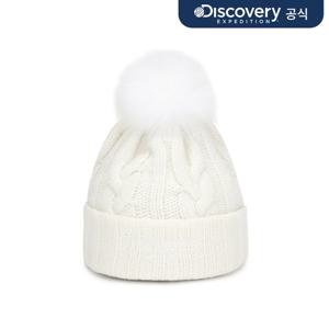 케이블 폼폼 안감 비니 (IVORY)