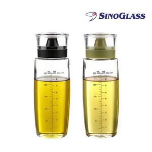 시노글라스 원형 실리콘 오일병 300ml 1P
