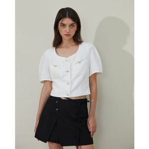 [에고이스트] EP3WJ760 단추포인트 소매볼륨 자켓 (23년 가을)