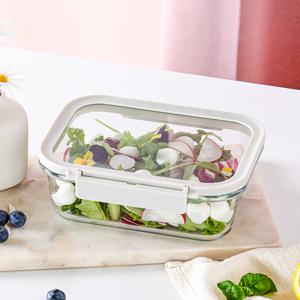 네오플램 코모도 내열유리 직사각 밀폐용기 1,000ml