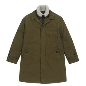 [페라로밀라노] (정가799000) 양털탈착 구스다운 코트 브라운 (A0CC45257)