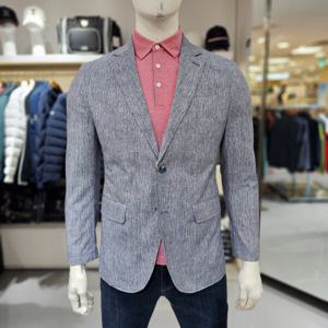 [루이까스텔]남성 반우라 투버튼 수입폴리소재 자켓/3MRJK328N_B