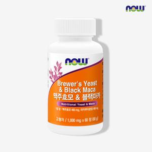 [나우][나우푸드] 맥주효모 & 블랙마카 (1,000mg x 60정)