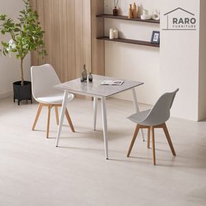 라로퍼니처 아르브 800 양면 포세린 세라믹 2인 식탁 세트 (식탁+의자2)