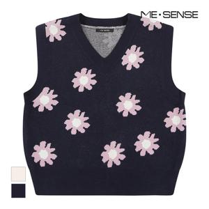 [미센스] 꽃패턴 니트베스트_MB3YKVM302Z