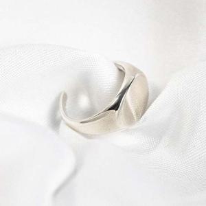 (폭스타일)(애끼) (실버) 볼드 라운드 반지