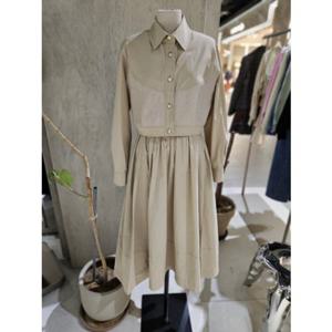 [ZOOC] 니트 블록 자켓  슬리브리스 원피스 (Z251MSE001)