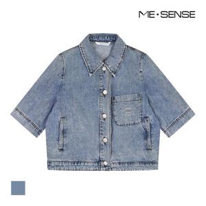 [미센스] 루즈핏 반팔 데님 자켓_MB44DJM203Z