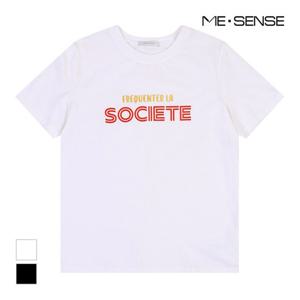 [미센스] 영문프린트 반팔 티셔츠_MB44TSP202Z