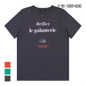 [미센스] 왕관 레터링 반팔 티셔츠_MB44TSP208Z